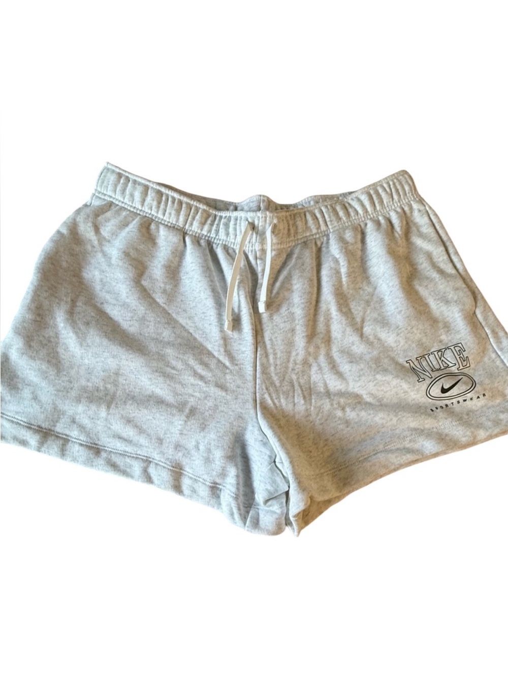 NWT Nike Women’s Light Gray Athletic Fleece Shorts